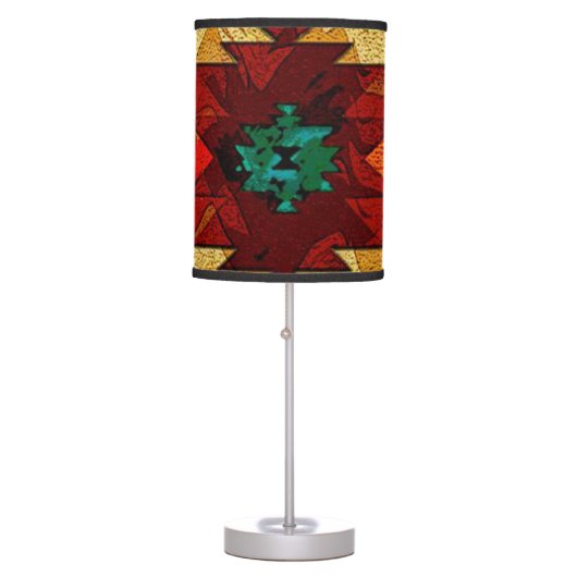 Native American Southwestern Tribal Table Lamp (Front)