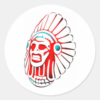 Native American Spirit 01 Classic Round Sticker