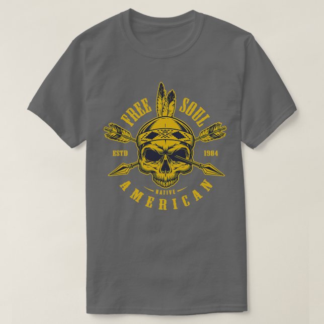 Native American Spirit Motorcycle  (2)  T-Shirt (Design Front)