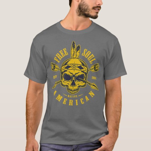 Native American Spirit Motorcycle  2  T_Shirt