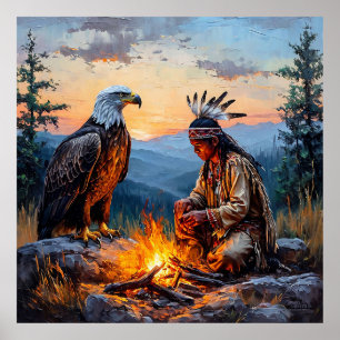 Native American Spirit Powerful Freedom Decor 🦅🌄
