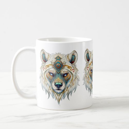 Native American Spiritual Wolf  Coffee Mug
