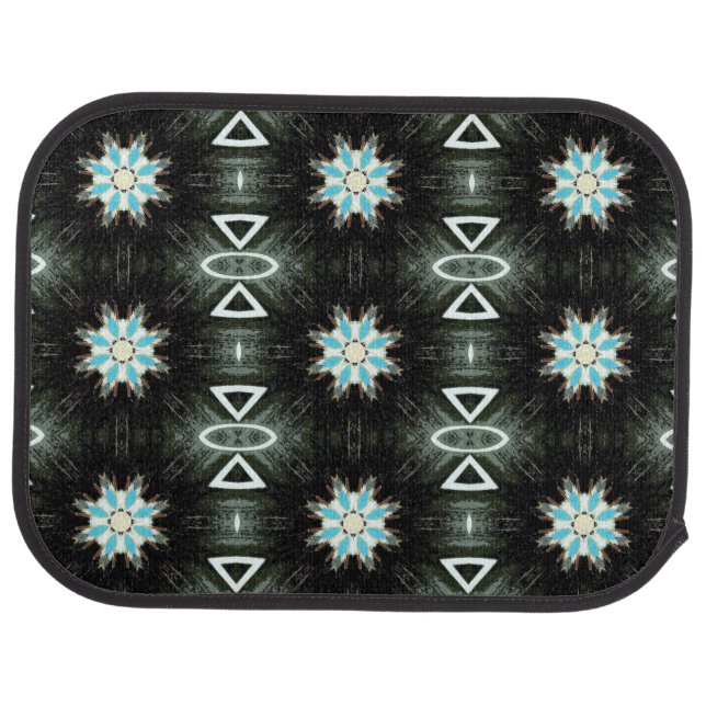 native american star-burst geometric car mat (Rear)