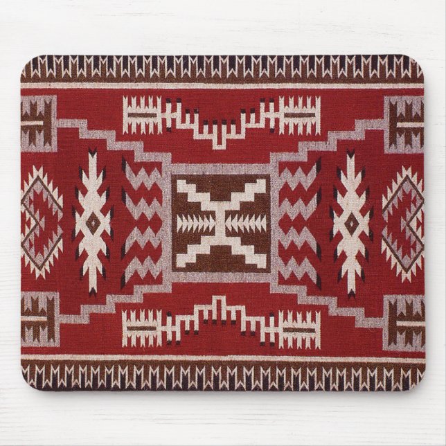 Native American Storm Pattern Weaving Mouse Pad (Front)