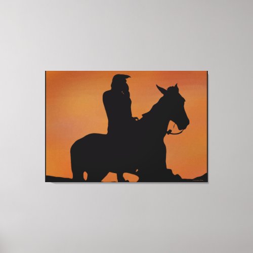 Native American Stretched Canvas Print