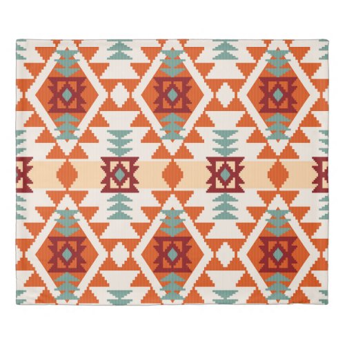 Native American Style Geometric Seamless Duvet Cover