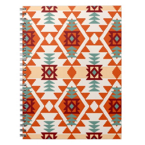 Native American Style Geometric Seamless Notebook
