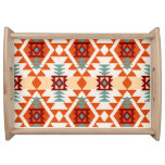Native American Style Geometric Seamless Serving Tray