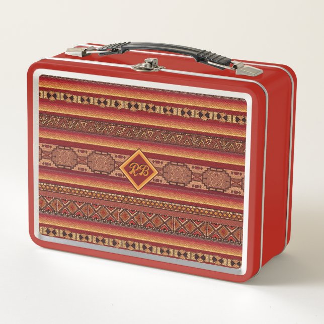 Native American Style Lunch Box w/out initial(s) (Front)