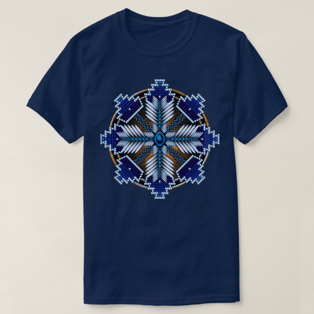 Native American Style Mandala  T-Shirt (Design Front)