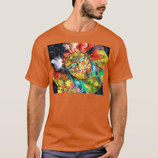 Native American style mixed media painting  T-Shirt