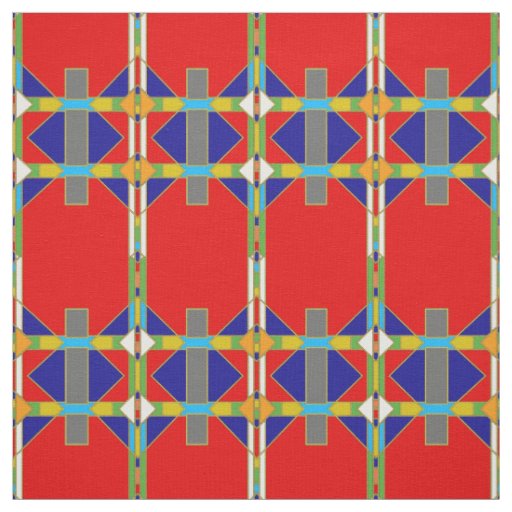 Native American Style Patterned Fabric