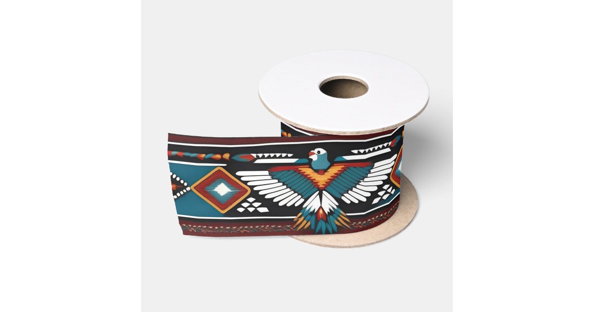 Trival Ribbon Native American Style Thunderbird Tribal Ribbon | Zazzle