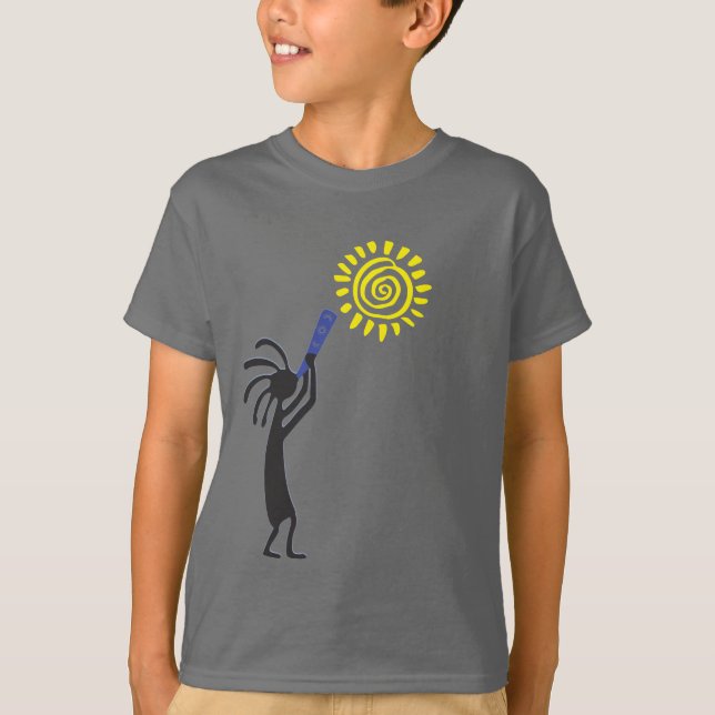 Native American Sun Boy's Kokopelli T-Shirt (Front)