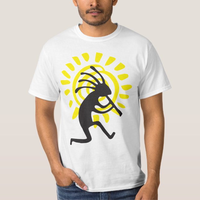 Native American Sun Men's Kokopelli T-Shirt (Front)