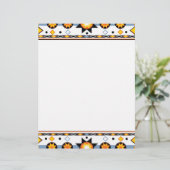 Native American Sun Pattern Letterhead (Standing Front)