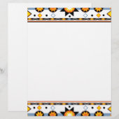 Native American Sun Pattern Letterhead (Front/Back)