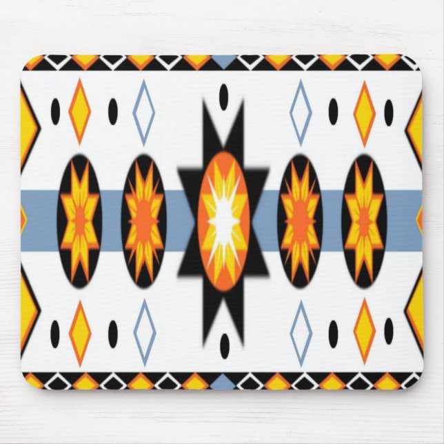 Native American Sun Pattern Mousepad (Front)