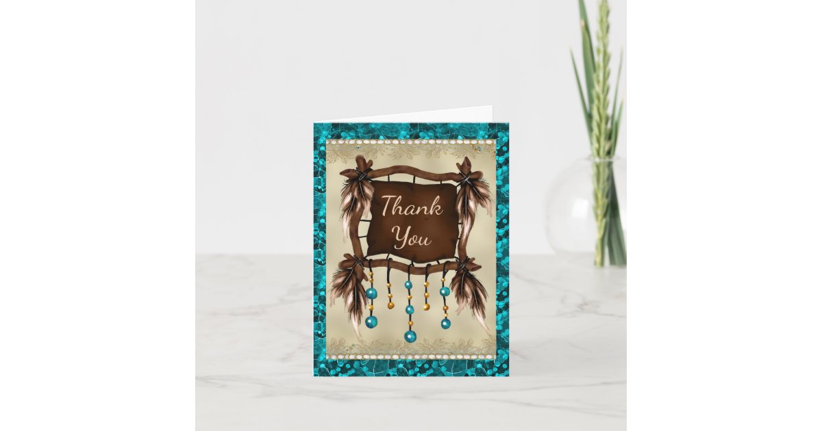 Native American Thank You Card