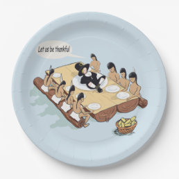 Native American Thanksgiving Personalized Paper Plates