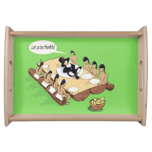 Native American Thanksgiving Serving Tray