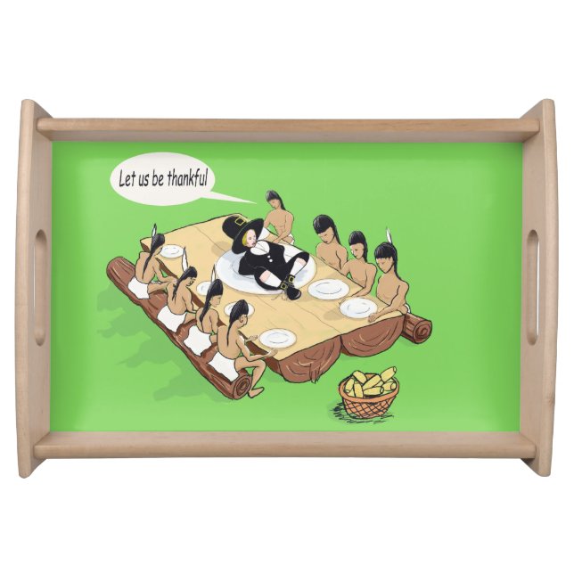 Native American Thanksgiving Serving Tray (Front)