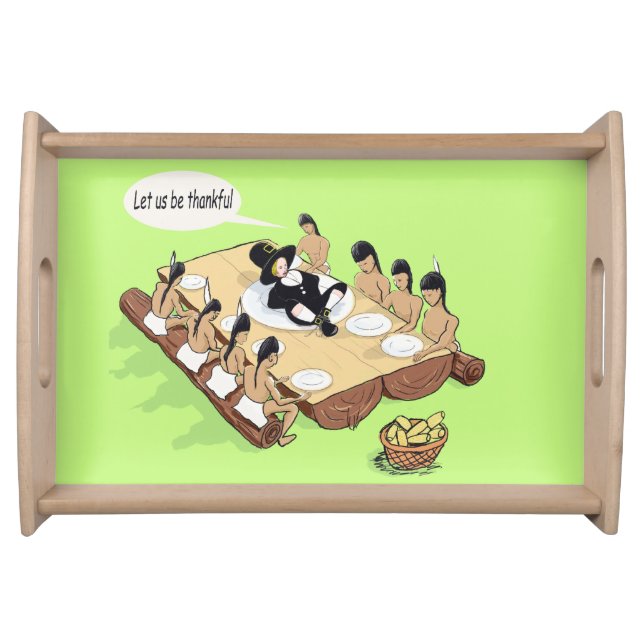 Native American Thanksgiving Serving Tray (Front)