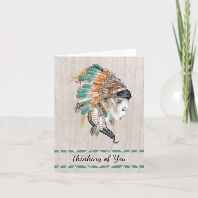 Native American Thinking of You Card (Front)