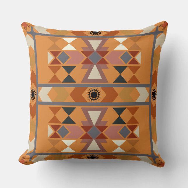 Native American Throw Pillow (Front)