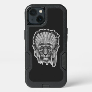 Native American Tiger Chief iPhone 13 Case