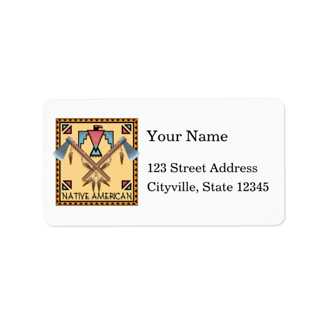 Native American Tomahawks Label (Front)