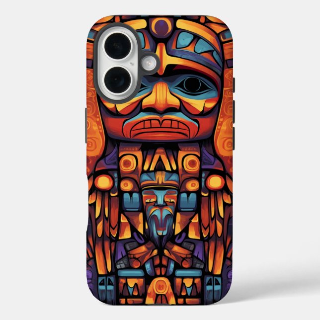 Native American Totem Design Case-Mate iPhone Case (Back)