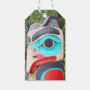 Native American Totem Pole, Anchorage, Alaska 2 Gift Tags