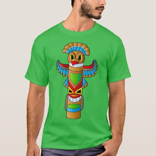 Native American Totem Poles  T_Shirt