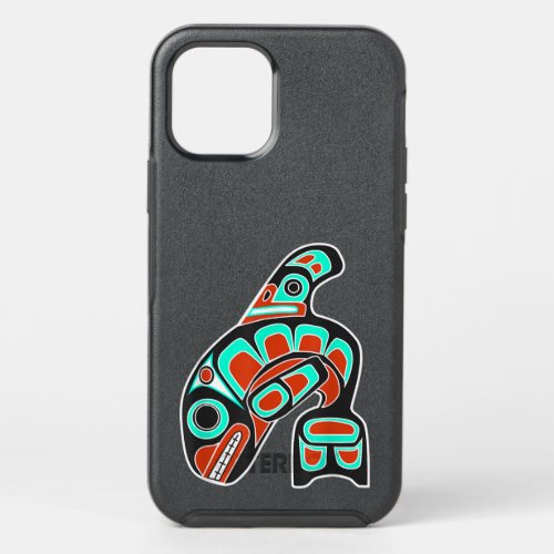 Native American Totem Tribal _ Orca Whale Haida Ar OtterBox Symmetry iPhone 12 Pro Case