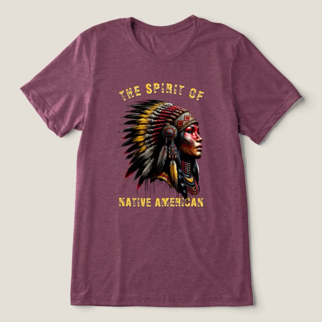 Native American Tri-Blend Shirt (Design Front)