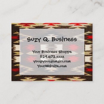 Native American Tribal Design Print Business Card by OldCountryStore at Zazzle