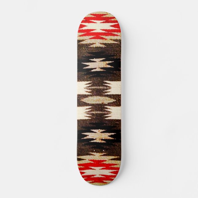 Native American Tribal Design Print Skateboard Deck (Front)