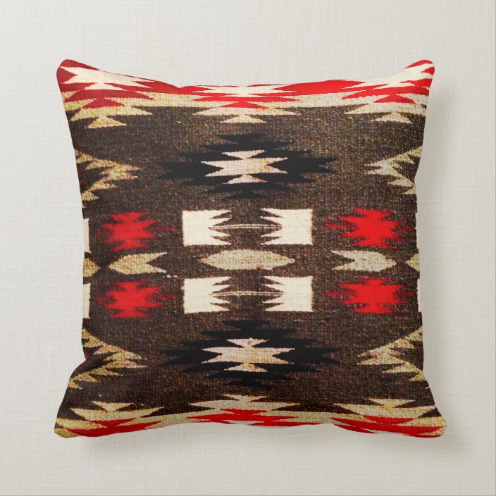 tribal print throw pillows