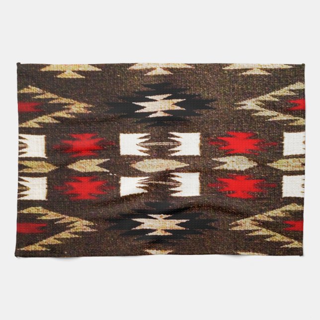 Native American Tribal Design Print Towel (Horizontal)