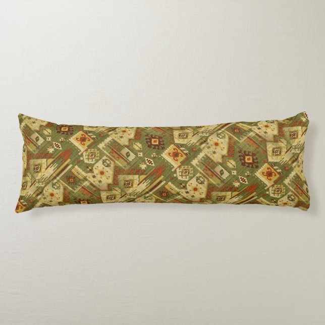 Native american tribal fabric I + your ideas Body Pillow (Front)