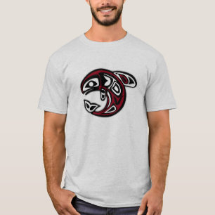 Native American Tribal Fish Design T-Shirt