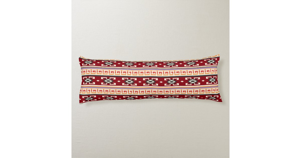 Native American Tribal Geometric Pattern Body Pillow Zazzle