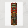 Native American Tribal Indian Totem Pole Spiritual Postcard