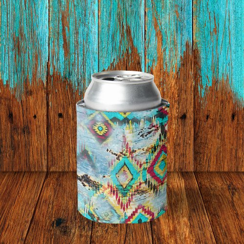 Native American Tribal sublimation Can Cooler
