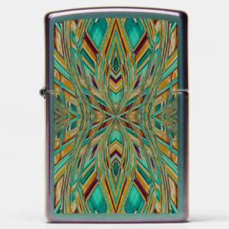 Native American Tribal Vibe Fractal Pattern Zippo Lighter