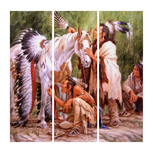 Native American  Triptych (Front)