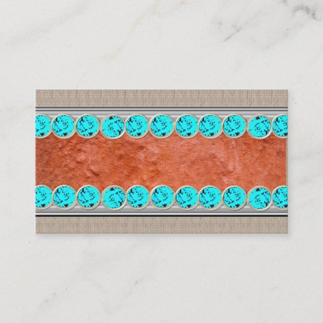 Native American Turquoise Jewelry,Business Cards (Front)