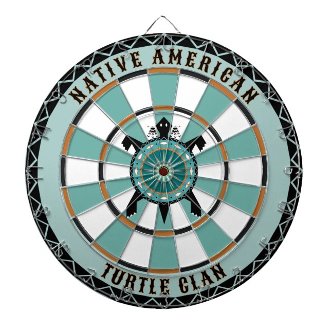 Native American Turtle Dart Board (Front)