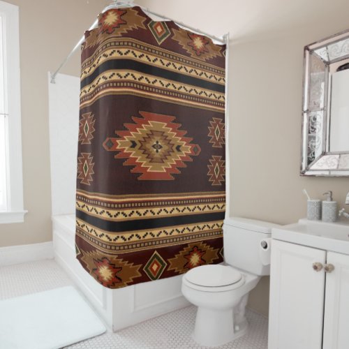 Native American United Weavers Shower Curtain